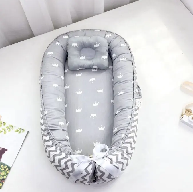 European Standard Size Co-Sleeper Design Adjustable Travel Bedding Crib Baby's Nest Sleeping