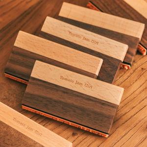 6 видов стилей деревянные журналы с принтом в стиле ретро, кетчуп, девушка, штамп между фрагментами, выгравированный коллаж - Product Image 1