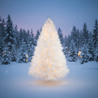 Vente en gros d'arbres de Noël artificiels ignifuges, luxueux, doux, en plumes blanches, directement de la super usine, OEM, étiquette privée