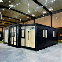 Maison conteneur en acier préfabriquée extensible de 40 pieds ou 20 pieds, norme australienne, 2, 3, 4 ou 5 chambres, maison modulaire mobile, utilisation hôtelière