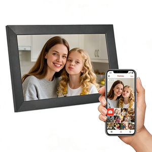 Marco de Fotos Digital Inteligente con Pantalla Táctil de 10.1 Pulgadas, Reloj, Soporte para MP4/AVI y <span class=keywords><strong>MP3</strong></span>, WiFi, Compartir a través de la Aplicación Frameo - Product Image 1