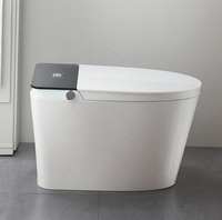 Sanitarios de Lujo para Baño de Hotel, Tapa Automática, Tanque Oculto, Control Remoto, Sifón en S, Doble Descarga, Inodoro Inteligente