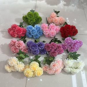 Fleurs artificielles Junheyuan, bouquet en soie à 7 têtes pour mariage, décoration de la maison, arrangement floral - Product Image 1
