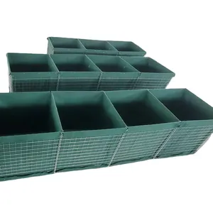 Barrière défensive <span class=keywords><strong>Hesco</strong></span> multi-usages, anti-explosion, anti-inondation, cage en gabion pour travaux d'urgence, renforcement des pentes routières - Product Image 2