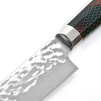 Ventes chaudes - Ensemble de couteaux japonais en acier inoxydable Aus10 avec manche en résine - Ensemble de couteaux de cuisine
