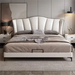 King bed hotel head board materasso camera da letto set mobili per camera di lusso massaggio oro giapponese grand soft elegante letto king trapuntato