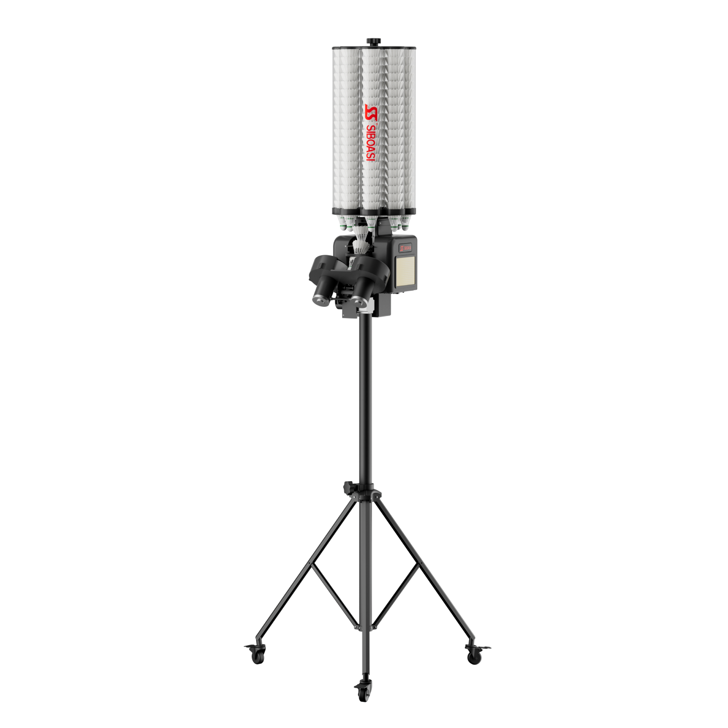 Factory Direct Sell JINLANGTE B3 Low Price Badminton Shuttle Feeder Machine Training & Serving Machine 180 Balls Capacity 300W