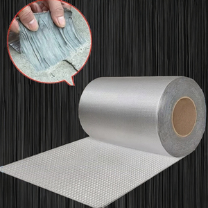 Ruban Butyle en Aluminium Moderne <span class=keywords><strong>de</strong></span> 10 cm x 5 m, Auto-Adhésif, <span class=keywords><strong>Membrane</strong></span> Résistante à l'Eau pour Application sur <span class=keywords><strong>Toiture</strong></span>, Garantie 5 Ans, Marque Métal - Product Image 2