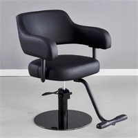 Fauteuil de Barbier Moderne en Métal avec Rotation à 360°, Design Ergonomique, Hauteur Réglable, Mobilier de Salon Durable pour Usage Commercial