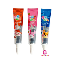 Nouveau design de stylo dentifrice saveur chocolat et fruits en forme de chocolat à presser confiture bonbons chocolat liquide sucré coloré