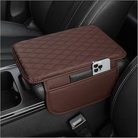 Coussin de console centrale en cuir PVC amélioré, rembourrage doux pour accoudoir, imperméable, compatible avec 99% des modèles