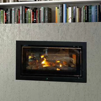 Poêle à bois Warmfire de haute qualité avec four, vente chaude de chauffage au bois