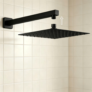 Brazo de Ducha Cuadrado de Acero Inoxidable 304 de 20 Pulgadas, Diseño Moderno, Alta Calidad, para Baño, Inodoro y Cocina, Alta Presión - Product Image 1