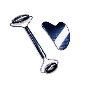 Wholesale Stainless Steel Face <b>Roller</b> and Gua Sha Set Face Massager for Anti Aging - Product Image 4