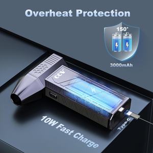 Souffleur d'air électrique sans fil CCV 150000 tr/min Nettoyage comprimé pour clavier PC 3 vitesses réglables Rechargeable Industriel - Product Image 6