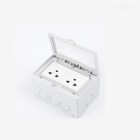 Prise murale double US/TH IP55 pour extérieur avec boîtier étanche et anti-poussière, prises électriques, prise à 2 postes avec interrupteur, cache-prise