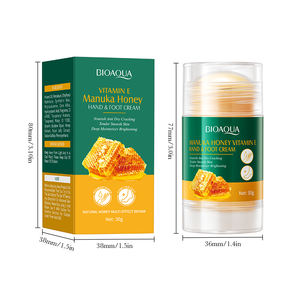 Le plus populaire BIOAOUA Marque privée Vitamine E <span class=keywords><strong>Miel</strong></span> <span class=keywords><strong>de</strong></span> <span class=keywords><strong>Manuka</strong></span> Crème hydratante anti-fissuration pour les mains et les pieds Crème pour les mains - Product Image 6