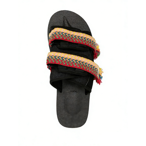 Sandales d'extérieur pour hommes avec logo personnalisé, double sangle <span class=keywords><strong>Velcro</strong></span> réglable, coussin EVA et semelle en caoutchouc antidérapante - Product Image 3