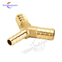 Raccord pneumatique en laiton poli en usine, type pagode en Y, connecteur 3 voies, résistant aux produits chimiques et à la corrosion, pour tuyau de 6 mm