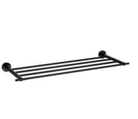 Accessoires de salle de bain contemporains en laiton noir mat Suite d'articles sanitaires avec porte-serviettes et porte-serviettes élégants