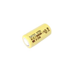 フラットトップバッテリーセル ニッカド 2/3 AA 400mAh 1.2V 充電式電池 - Product Image 1