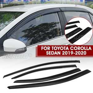 For Toyota Corolla Sedan 2019 2020 Black <b>Window</b> Deflector Visor Rain Sun Guard Vent <b>Shade</b> <b>Window</b> Visor Wind Shield Awnings Guard - Product Image 1