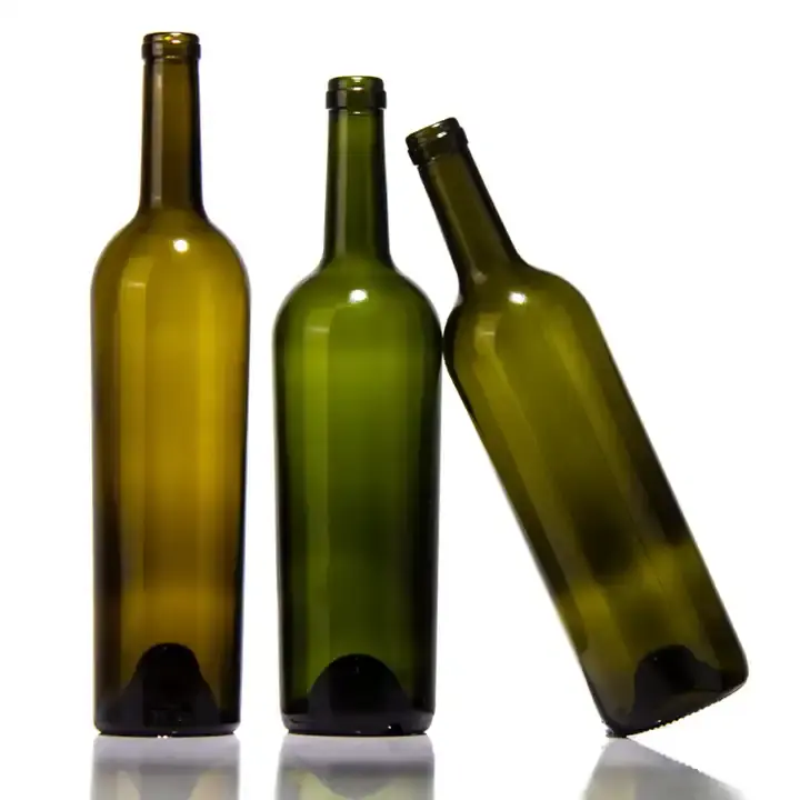 750ml Premium Antique Green Cork Top Weinglas flaschen glas für Rotwein verpackungen
