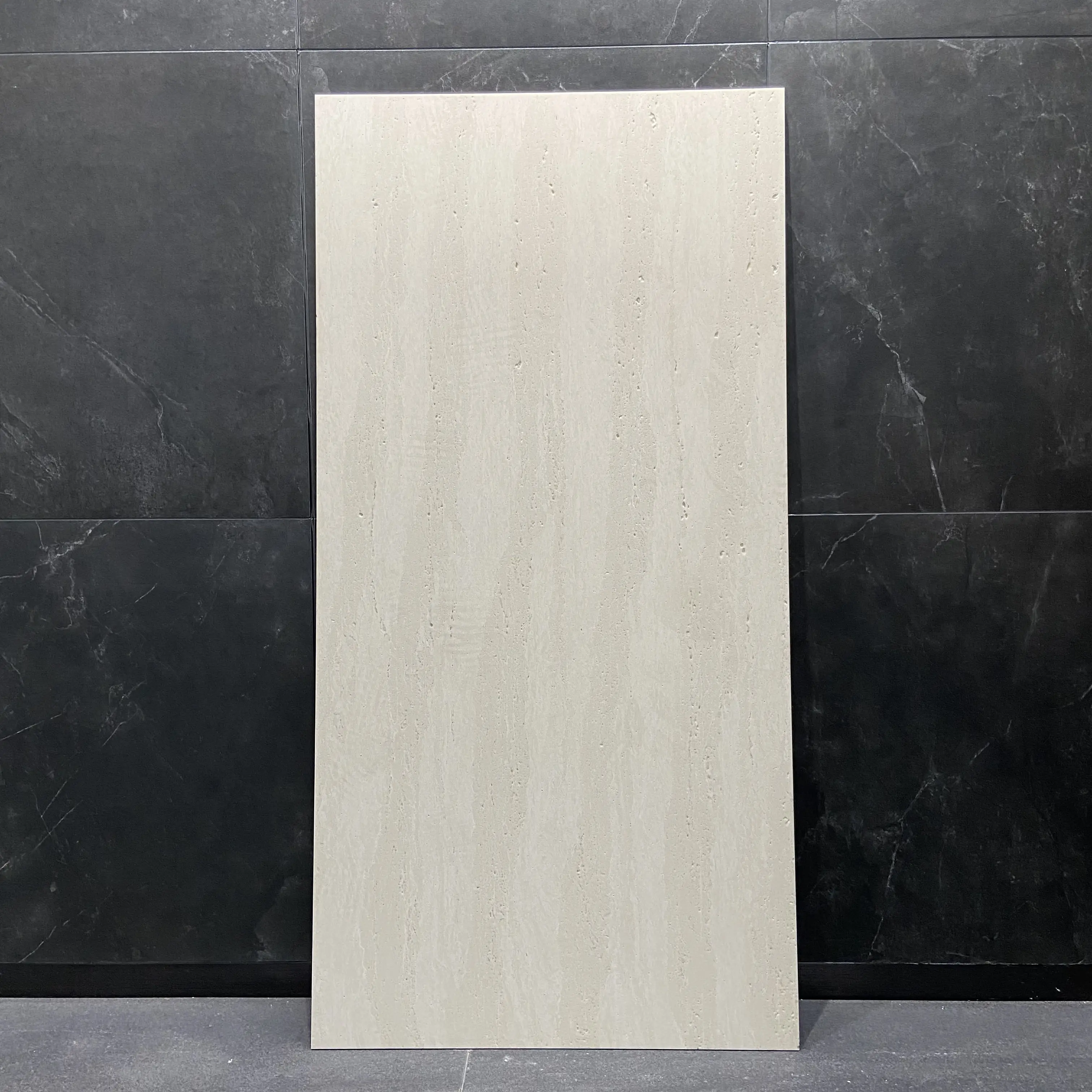 Realgres calda naturale Beige travertino-simile in porcellana lastra di piastrelle per piano del controsoffitto parete Tuiles Pour La Maison