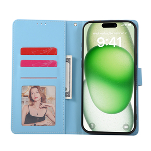 Khe Cắm Thẻ Chân Đế Đá Cẩm Thạch Mô Hình Thiết Kế PU Lật Da Ví Trường Hợp Điện Thoại Cho Iphone 17 Không Khí Pro Max 16 Cộng Với 15 14 13 12 11 - Product Image 4