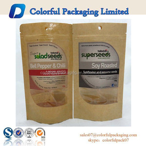 Tùy chỉnh mờ rõ ràng Túi standup đồ ăn nhẹ nhựa thực phẩm standup <span class=keywords><strong>doypack</strong></span> với cửa sổ tái chế bao bì giấy Kraft - Product Image 6