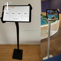 EStand Araba Fuarı Sergisi Kamu Güvenliği iPad Samsung Huawei Lenovo Xiaomi Acer için Kilitli Yer Standı Kılıfı