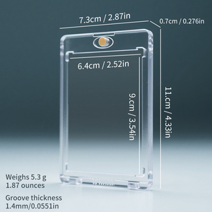 <span class=keywords><strong>Acrylic</strong></span> chấm điểm thẻ tấm thẻ chủ thể thao bảo vệ trường hợp cho Pokemon giao dịch lớp thẻ tấm - Product Image 6