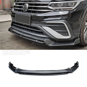 Car Front Bumper <b>Lip</b> Diffuser Spoiler Glossy Black Modification Part for Volkswagen Tiguan L 2022 Protector Car Accessories - Product Image 4