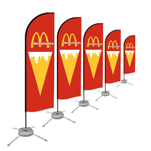 Fabriek Geleverde L-Shape Strandvlag Banner Display Traanveren Aluminium Frame Roll Display Tentoonstelling Promotie - Product Image 2