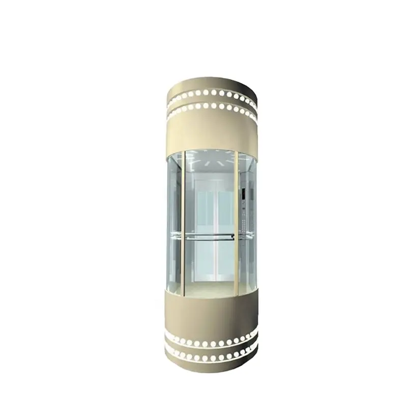 1.75メートル/秒中国の販売のための大きい視野のガラス小屋が付いている1000kg乗客のエレベーター