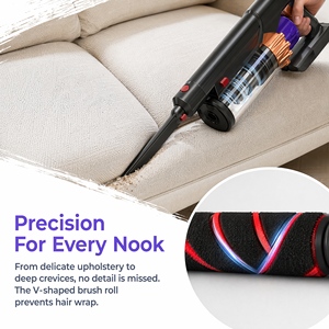 Aspirateur balai sans fil PV35MAX 40Kpa avec écran LED et brosse anti-emmêlement pour la maison, les poils d'animaux et les tapis - Product Image 6