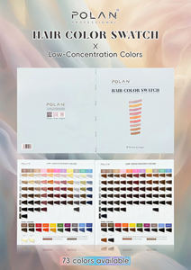 Paleta de Muestras de Color para Cabello POLAN 146, Textura de Cabello Real para Exhibición en Salón - Product Image 5