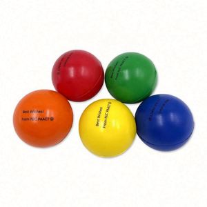 Hot Selling Customized Round Squeeze Pu Foam Stress Soft Toy Antistress Ball - Product Image 1