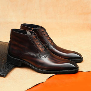 Chaussures Homme Vintage en Cuir Véritable Sculpté, Respirantes et Légères, Idéales pour Mariage et Automne – Vente en Gros - Product Image 2