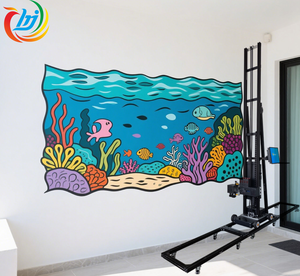 Impresión de pared <span class=keywords><strong>3D</strong></span> Altura vertical 2500mm Máquina de pintura de pared UV de gran formato para máquina de impresora de pared - Product Image 2