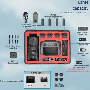 STARTRC ABS portátil con batería de Control remoto RC <span class=keywords><strong>PRO</strong></span>, carcasa dura impermeable para <span class=keywords><strong>DJI</strong></span> <span class=keywords><strong>Mavic</strong></span> <span class=keywords><strong>3</strong></span> <span class=keywords><strong>Pro</strong></span>, accesorios para Drones - Product Image 4