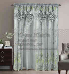 Ensemble de 2 Panneaux de <span class=keywords><strong>Rideaux</strong></span> de Fenêtre <span class=keywords><strong>Bordeaux</strong></span> et Or avec Cantonnière et Doublure Attachées pour Chambre Salon Salle à Manger en Stock - Product Image 6