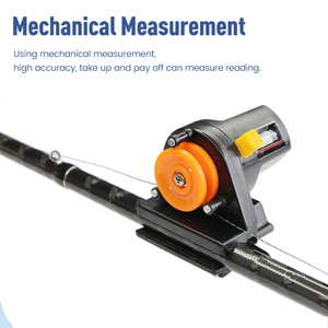 مدقق عمق صيد السمك ملحق أسود 0-M عداد خط رقمي مقياس عمق المياه عداد خط الصيد - Product Image 2
