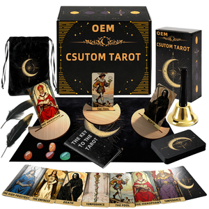 Baraja de Cartas del Tarot Ecológicas Personalizadas, Impresión Personalizada Integral de Cartas del Tarot con Empaque, Caja y Accesorios de Alta Calidad - Product Image 1
