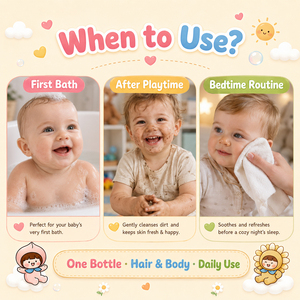 White Label Baby-Shampoo Körperwäsche Sanfte Reinigung Wassermelonen-Kokosnuss-Duft Duschgel für Kinder - Product Image 5