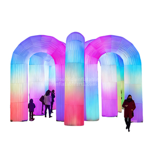 कस्टम रंग बदलने वाला नेतृत्व वाले आर्च इंफ्लेटेबल वेडिंग पार्टी बाजार विज्ञापन उद्घाटन समारोह के लिए कला - Product Image 6