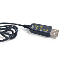 Cable de Alimentación de Alta Calidad de 1 m, 5.5x2.1 mm DC 5V a 12V / 5V a 9V, Cable USB para Router Wifi y Módem