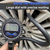 Wholesale Hot Sale YZ Aluminum Alloy Digital Tire Inflator LCD Display Auto Stop 4-Unit Universal 0-200PSI Car