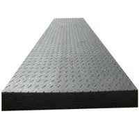 Materiale da costruzione zincato materiali di copertura in Galvalume lastre a scacchi in metallo Antilip piastra in acciaio a scacchi nera per pavimento
