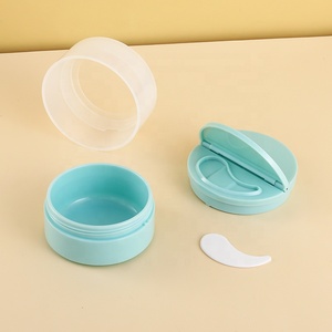 Plastik kozmetik kavanoz özel mavi mat vücut tereyağı fırçalayın buzlu krem kavanozu plastik lüks cilt bakımı 120g kapaklı konteynerler - Product Image 2